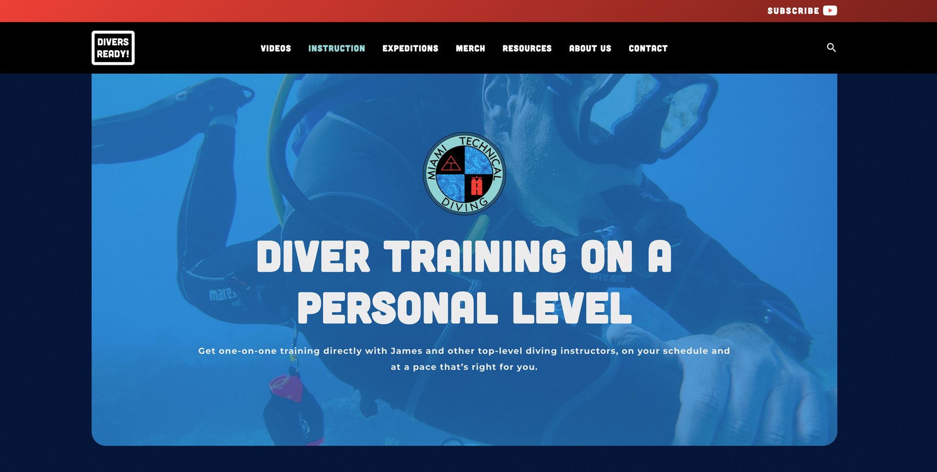 Instruction Diver Training by Divers Ready!